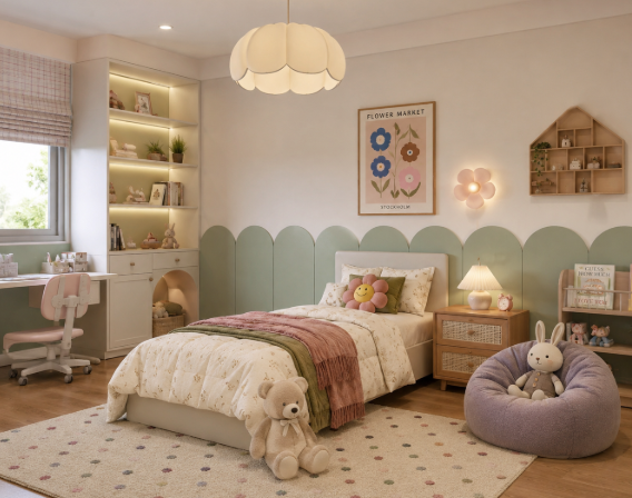 The BlossomNest Modern Children’s Comfort Suite