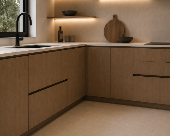 Mocha Mist L-Shaped Kitchen gallery
