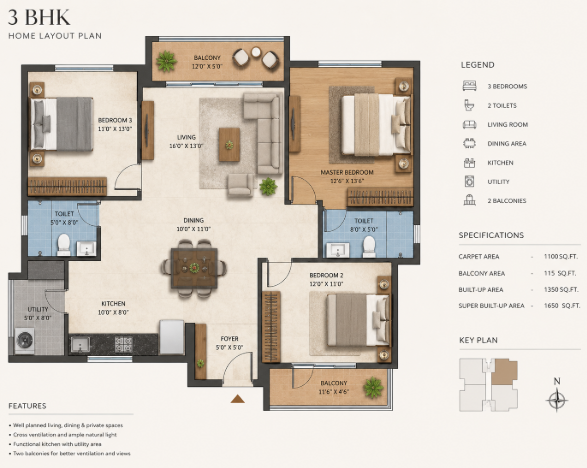 The Imperial Harmony Luxe 3BHK Residence Retreat