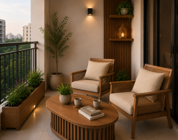 The Royal Sunset Panorama Outdoor Living Balcony Retreat