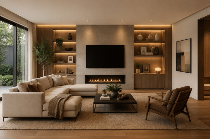 Modern Contemporary Luxury with Warm Minimalist Design