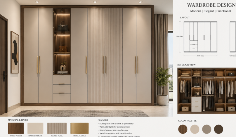 The Royal Haven Luxe Contemporary Wardrobe Collection gallery