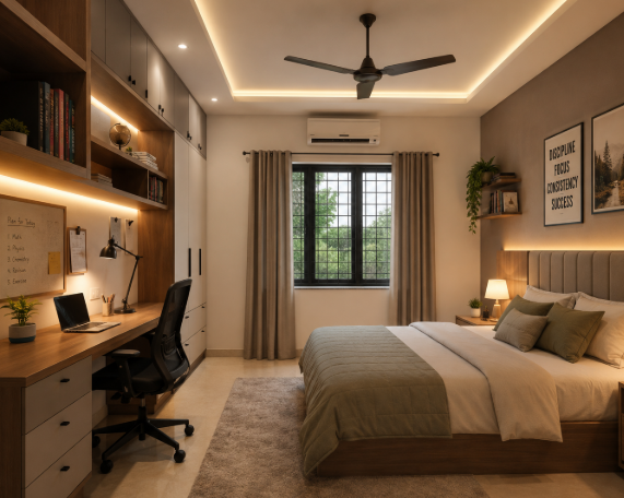The Imperial Modern Scholar’s Rest & Productivity Interior Suite