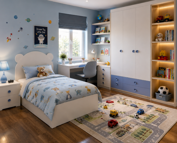 The DreamNest Celestial Adventure Kids Bedroom Sanctuary gallery